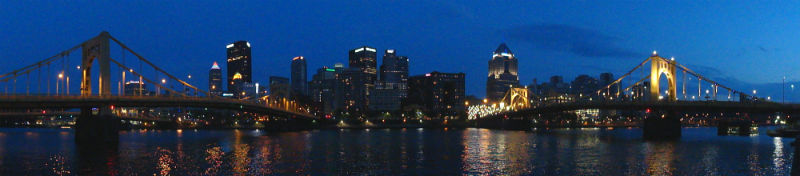 Pittsburgh at night
