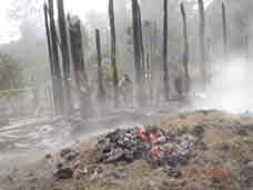 Burned Burma villiage