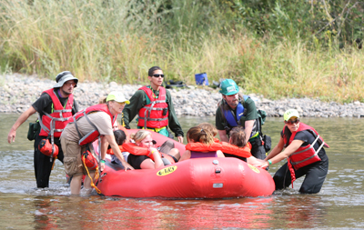 CERT Volunteers Drill Water Rescue in Sacramento
