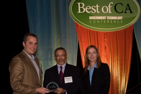 Dr. David Carlisle, M.D. Director of Statewide Health Planning and Development accepts an award at the Best of California.