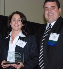 Debra Dansby, Michigan Economic Development Corp., and Michigan CIO Ken Theis.