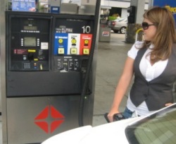 pumping gas