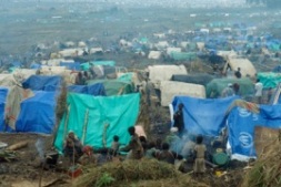 Rwandan refugee camp in east Zaire