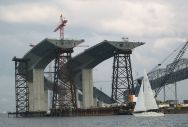 Construction on the San Francisco-Oakland Bay Bridge