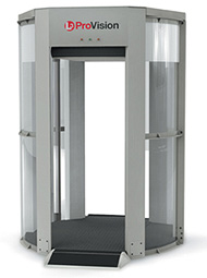 scanning airport booth