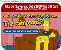 Screen Shot of Simpsons Spam