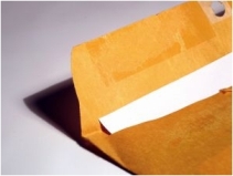 yellow mailing envelope