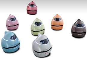 Nissan Eporo robots used advanced technology to avoid collisions and maintain optimum spacing and speed.