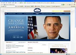 Whitehouse.gov Home page