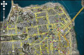 The San Francisco Solar Map represents all residential and business locations that have solar power installations.